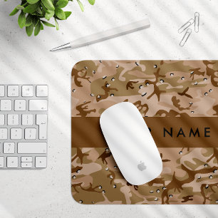Wüsten-Tarnung Kieselsteine, Ihr Name, Personalisi Mousepad