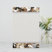 Wüsten-Tarnung mit Identifikations-Umbau Briefpapier (Stehend Vorderseite)