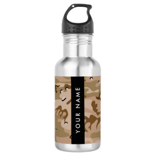 Wüsten-Tarnung Steine, Ihr Name, Personalisieren Edelstahlflasche