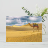 Wüsten | Thar Desert Rajasthan India Camel Dankeskarte (Stehend Vorderseite)