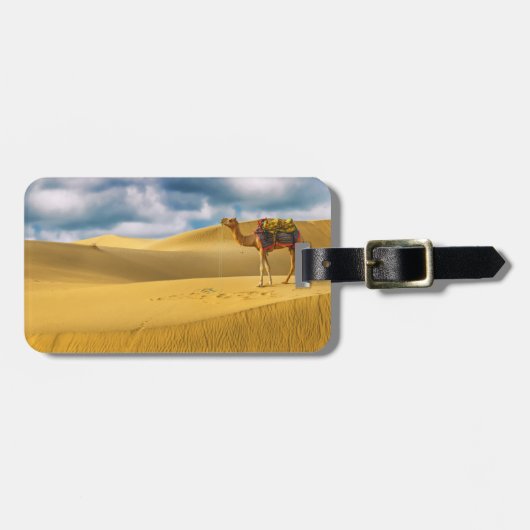 Wüsten | Thar Desert Rajasthan India Camel Gepäckanhänger (Vorderseite horizontal)