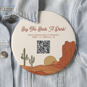 Wüsten-Thema-Kaufe der Braut ein Getränk QR-Code Button