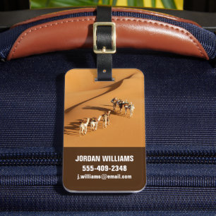 Wüsten   Tuareg Walk mit Kamellen Gepäckanhänger