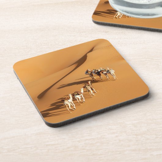 Wüsten | Tuareg Walk mit Kamellen Getränkeuntersetzer (Linke Seite)