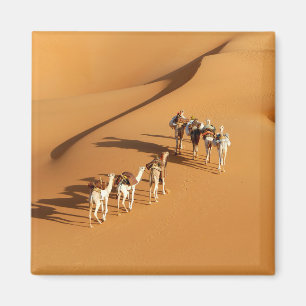Wüsten Tuareg Walk mit Kamellen Magnet