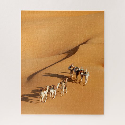 Wüsten | Tuareg Walk mit Kamellen Puzzle (Vertikal)