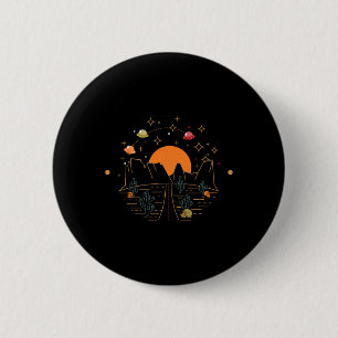 Wüsten-Ufo-Berge-Abenteuer-Straßen-Trip-Vintage C Button