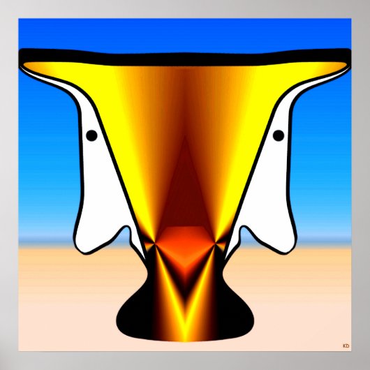 Wüsten-Visions-Plakat Poster (Vorne)