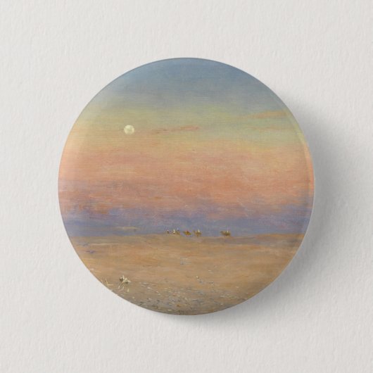 Wüsten-Wohnwagen Button (Vorderseite)