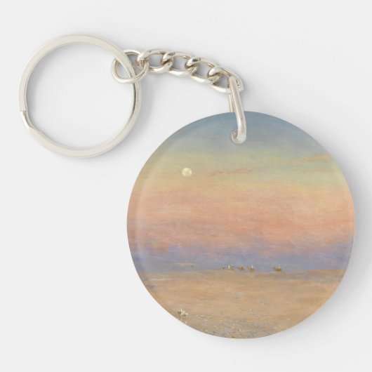 Wüsten-Wohnwagen Schlüsselanhänger (Vorderseite)