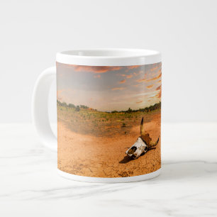 Wüsten Wüste mit Kuhschädel Jumbo-Tasse