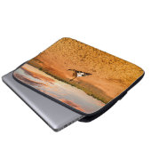 Wüsten | Wüste mit Kuhschädel Laptopschutzhülle (Vorne Knopf)