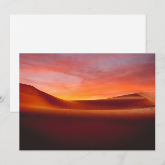 Wüsten | Wüstenlandschaft Dankeskarte (Vorne/Hinten)