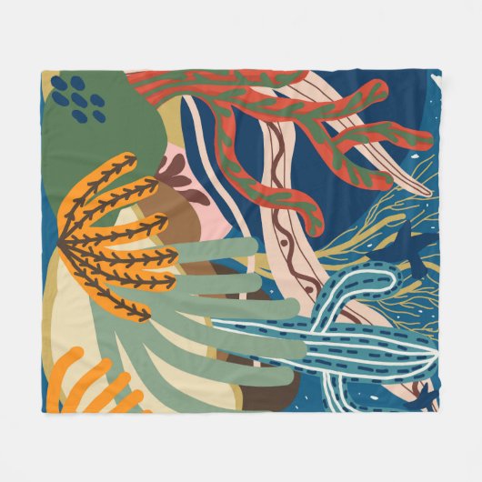 Wüstenabende Fleecedecke (Vorderseite (Horizontal))