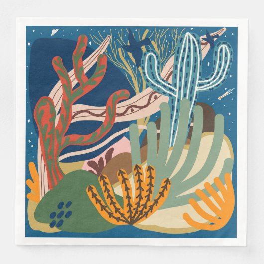 Wüstenabende Paper Napkin Serviette (Vorderseite)