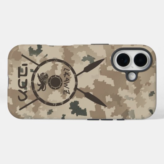 Wüstenabschirm und Speere Case-Mate iPhone Hülle (Rückseite (Horizontal))