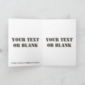 Wüstenabschirm und Speere Feiertagskarte (Innenseite)