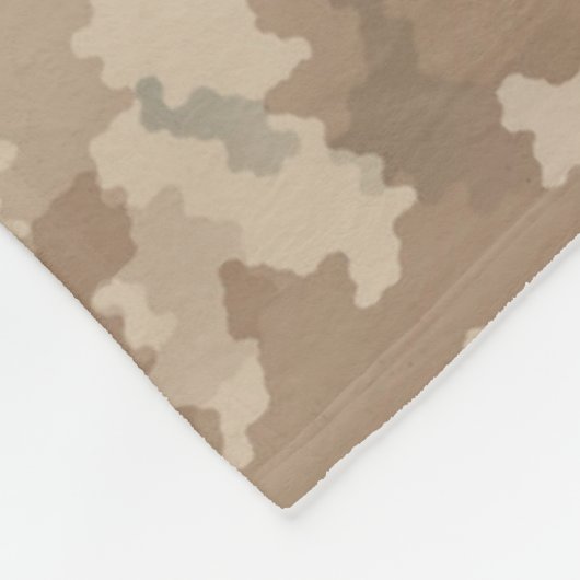 Wüstenabschirm und Speere Fleecedecke (Ecke)