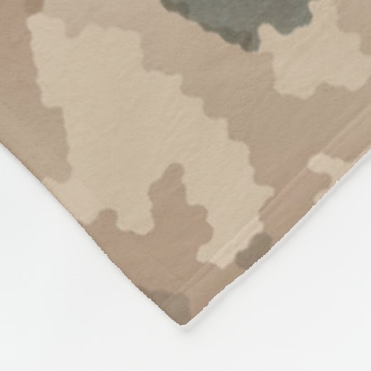 Wüstenabschirm und Speere Fleecedecke (Ecke)