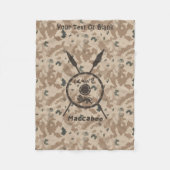 Wüstenabschirm und Speere Fleecedecke (Vorderseite)