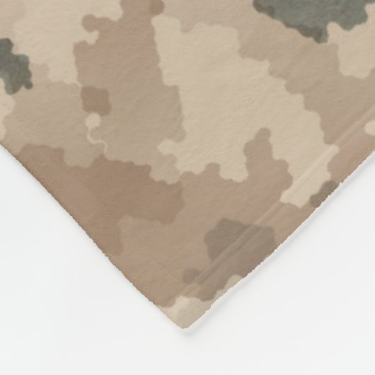 Wüstenabschirm und Speere Fleecedecke (Ecke)