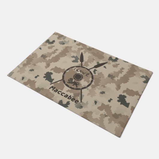 Wüstenabschirm und Speere Fußmatte (Schrägansicht)