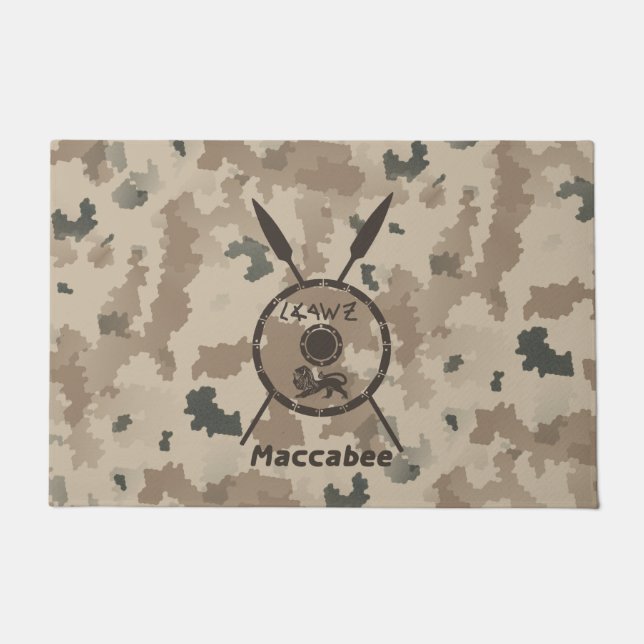 Wüstenabschirm und Speere Fußmatte (Vorderseite)