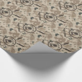 Wüstenabschirm und Speere Geschenkpapier (Ecke)