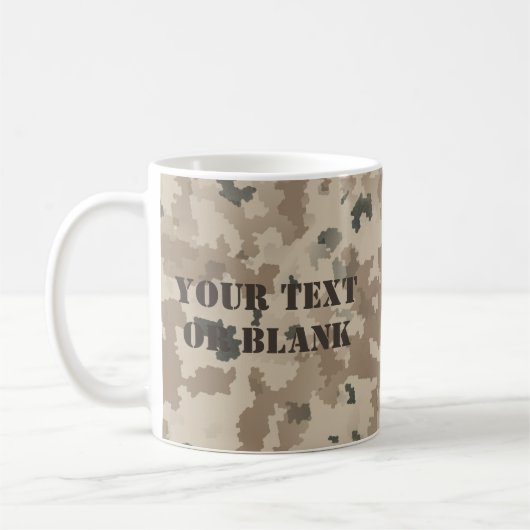 Wüstenabschirm und Speere Kaffeetasse (Links)