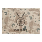 Wüstenabschirm und Speere Kissenbezug (Rückseite)