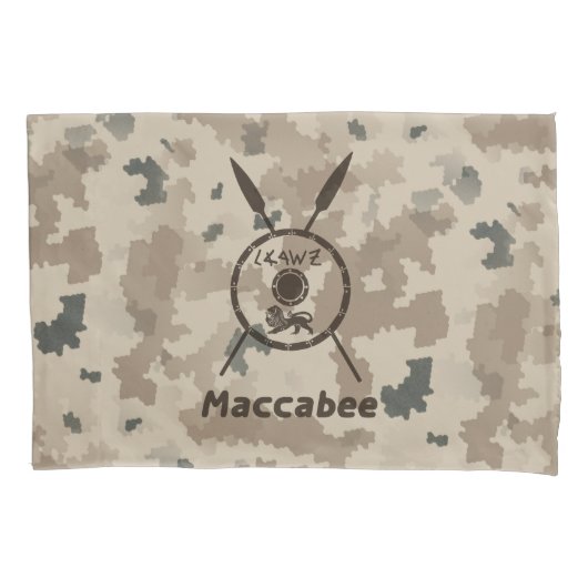 Wüstenabschirm und Speere Kissenbezug (Vorderseite)