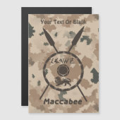 Wüstenabschirm und Speere Magnetkarte (Vorne/Hinten)