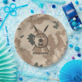 Wüstenabschirm und Speere Pappteller (Party)