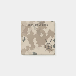 Wüstenabschirm und Speere Post-it Klebezettel