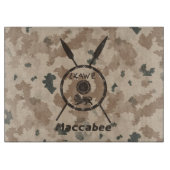 Wüstenabschirm und Speere Schneidebrett (Vorderseite)