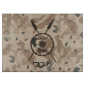 Wüstenabschirm und Speere Schneidebrett (Vorderseite)