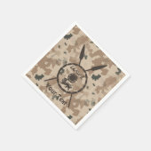 Wüstenabschirm und Speere Serviette (Ecke)