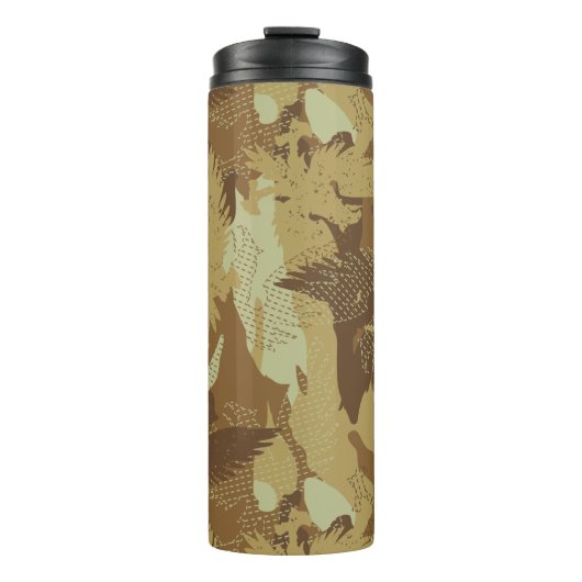 Wüstenadler Tarnung Thermosbecher (Vorderseite)