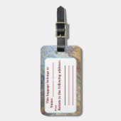 Wüstenakrylpus Inspiriert Gepäckanhänger (Vorderseite vertikal)