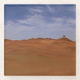 Wüstenansicht - Gobi Glasuntersetzer