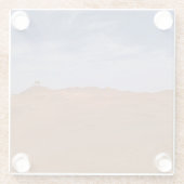 Wüstenansicht - Gobi Glasuntersetzer (Rückseite)