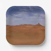 Wüstenansicht - Gobi Pappteller (Vorderseite)