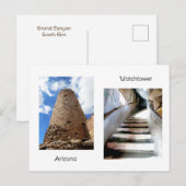 Wüstenansicht Wachtower 2 Postkarte (Vorne/Hinten)