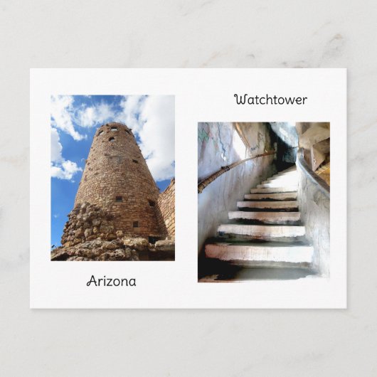 Wüstenansicht Wachtower 2 Postkarte (Vorderseite)