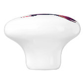 Wüstenaube - humorvolle Vogelpäne Keramikknauf (Seitenansicht)