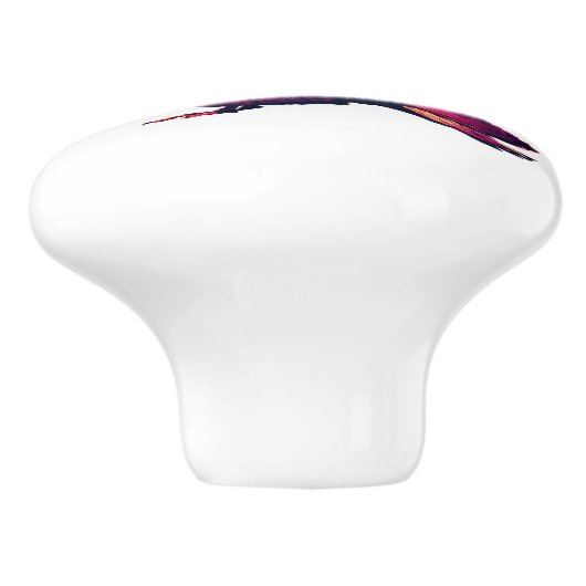 Wüstenaube - humorvolle Vogelpäne Keramikknauf (Seitenansicht)