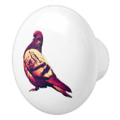 Wüstenaube - humorvolle Vogelpäne Keramikknauf (Rechts)