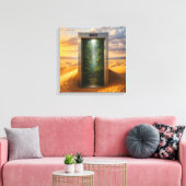 Wüstenaufzug Leinwanddruck (Insitu (Wohnzimmer))