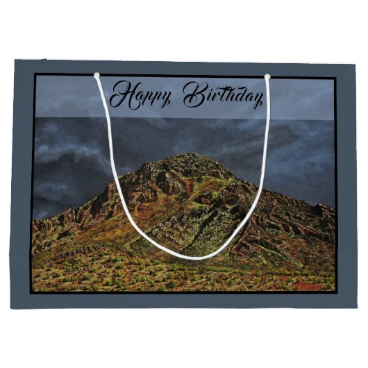 Wüstenberg Südwest Große Geschenktasche Geschenktüte (Rückseite)