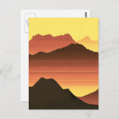Wüstenberg Sunset Orange und Brown Postkarte (Vorne/Hinten)